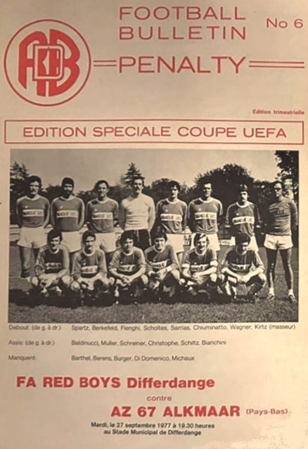 AZ Programma 27-sep-1977 Red Boys uit